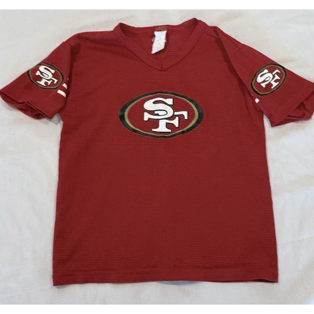 Vintage San Francisco 49ers Kids Franklin Mesh Jersey Size Youth L